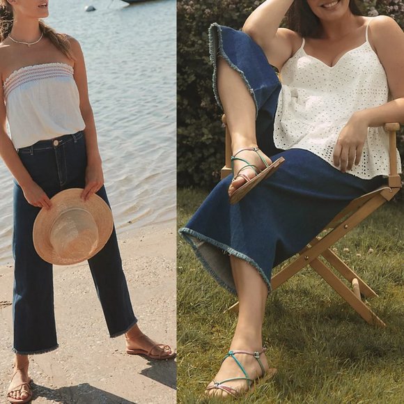 Pilcro Ultra High-Rise Cropped Wide-Leg Jeans - Picture 1 of 6